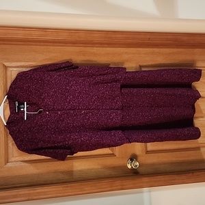 Norton McNaughton Red‎ Rayon 2 Pc Outfit Top & Skirt Women's Size 1X